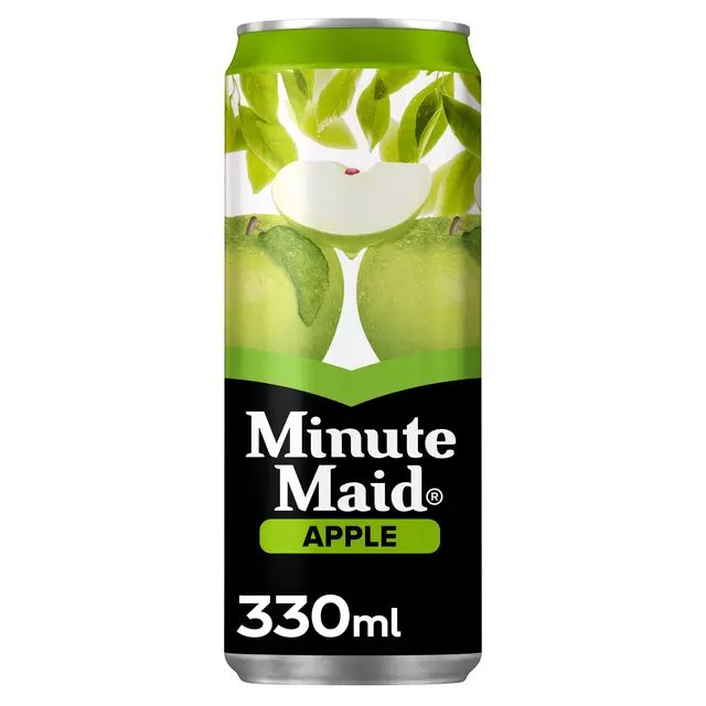 Een Frisdrank Minute Maid appelsap blik 330ml koop je bij Totaal Kantoor Goeree