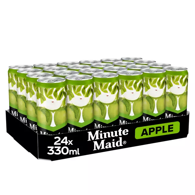 Een Frisdrank Minute Maid appelsap blik 330ml koop je bij Van Leeuwen Boeken- en kantoorartikelen