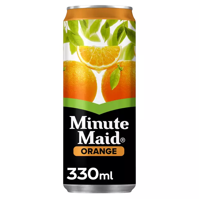 Een Frisdrank Minute Maid orange blik 330ml koop je bij MV Kantoortechniek B.V.