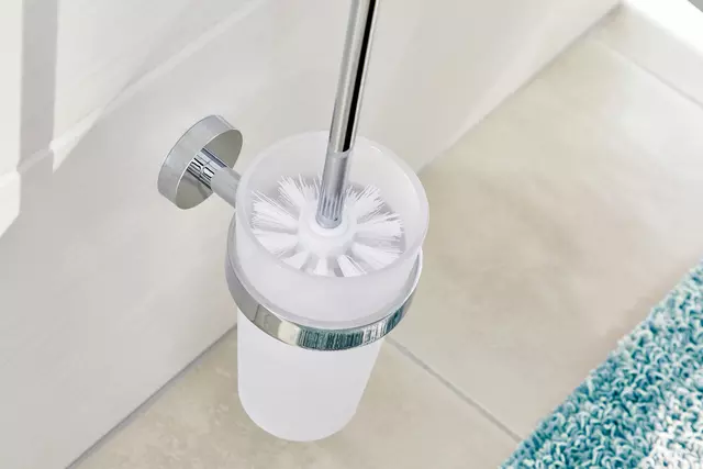 Een Toiletborstelset tesa® Smooz verchroomd metaal zelfklevend koop je bij Van Leeuwen Boeken- en kantoorartikelen