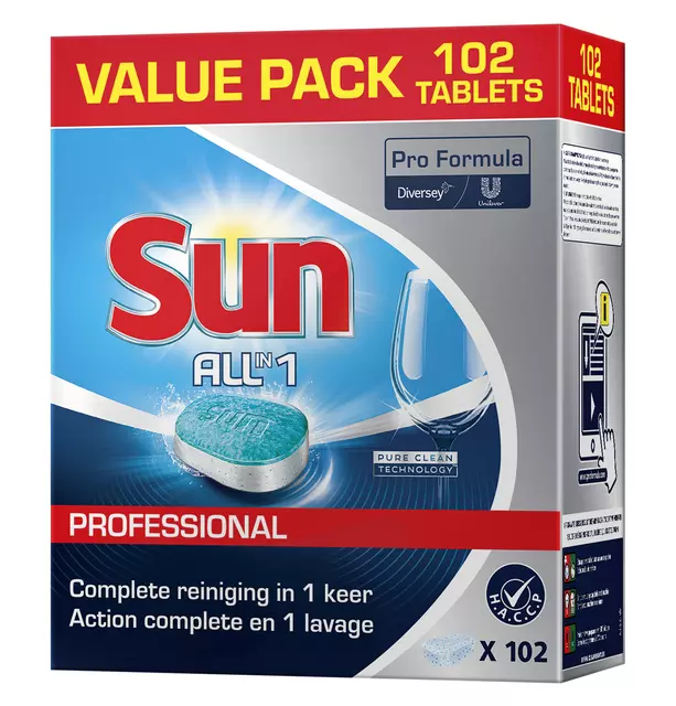 Een Vaatwastabletten Sun All-in-one 102 stuks koop je bij L&N Partners voor Partners B.V.