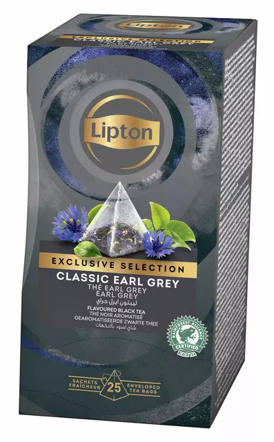 Een Thee Lipton Exclusive earl grey 25x2gr koop je bij EconOffice