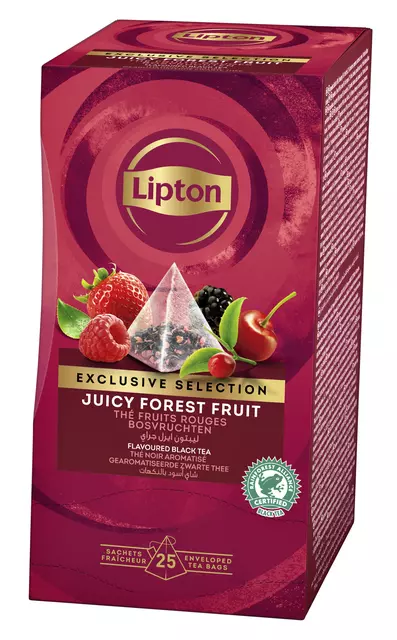 Een Thee Lipton Exclusive bosvruchten 25x2gr koop je bij Kantoorvakhandel van der Heijde