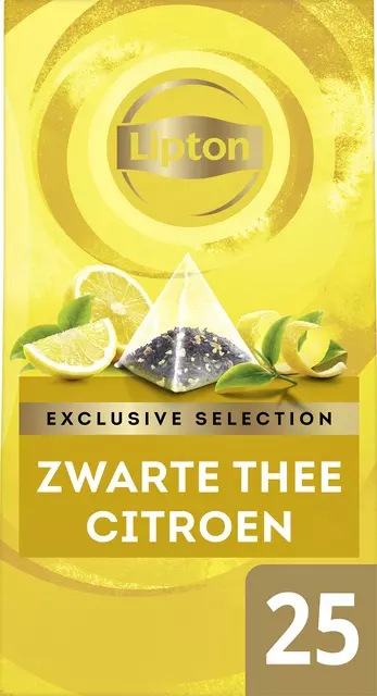 Een Thee Lipton Exclusive citroen 25x2gr koop je bij Kantoorvakhandel van der Heijde