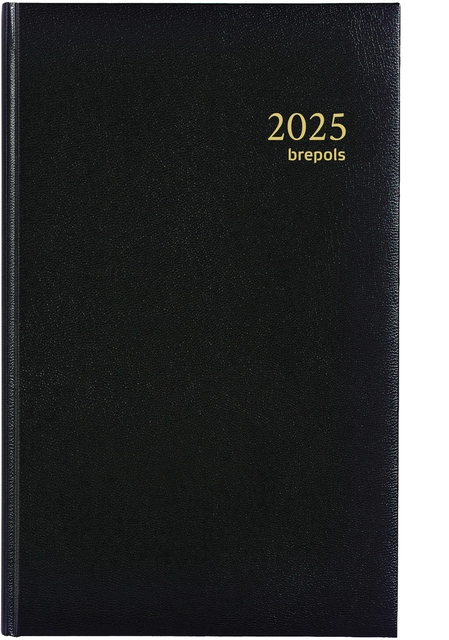 Een Agenda 2025 Brepols Brefix Lima 1 jour/1 page noir koop je bij QuickOffice BV