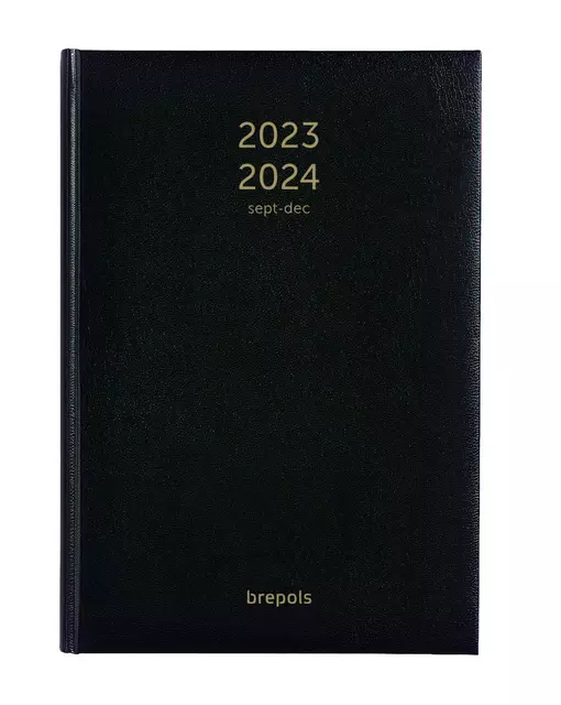 Een Agenda 2024 2025 Brepols Bretime Lima 16maanden 7dagen/2pagina's zwart koop je bij EconOffice