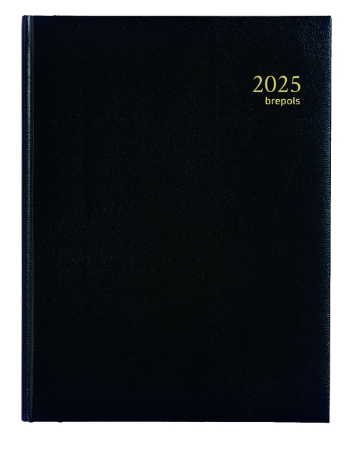 Buy your Agenda 2025 Brepols Ambassador Lima 1dag/1pagina zwart at QuickOffice BV