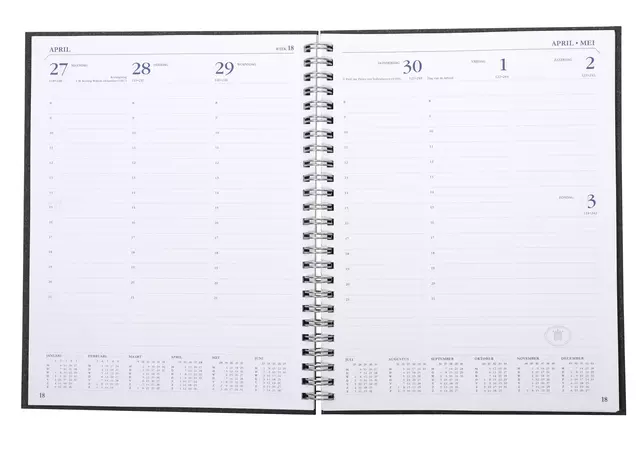 Buy your Agenda 2025 Ryam Weekplan Wire-o 7dagen/2pagina's zwart at QuickOffice BV