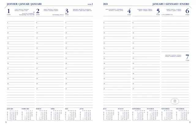 Een Agenda 2025 Ryam Executive Mundior 7dagen/2pagina's zwart koop je bij Ziffo Kantoorcentrum BV