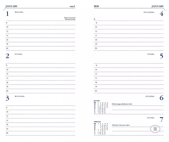 Een Agenda 2025 Ryam Memoplan 7 Mundior 7dagen/2pagina's zwart koop je bij NiceSupplies.nl