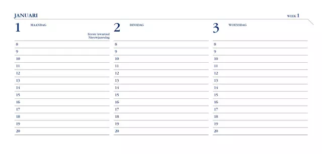 Een Agenda 2025 Ryam Memoplan 7 Mundior 7dagen/2pagina's landscape zwart koop je bij EconOffice