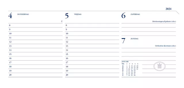 Een Agenda 2025 Ryam Memoplan 7 Mundior 7dagen/2pagina's landscape zwart koop je bij Van Hoye Kantoor BV
