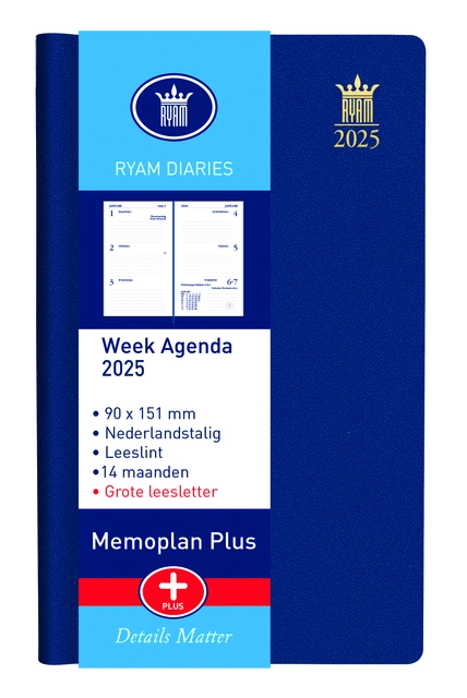 Een Agenda 2025 Ryam Memoplan 7 Plus Mundior 7dagen/2pagina's assorti koop je bij De Angelot