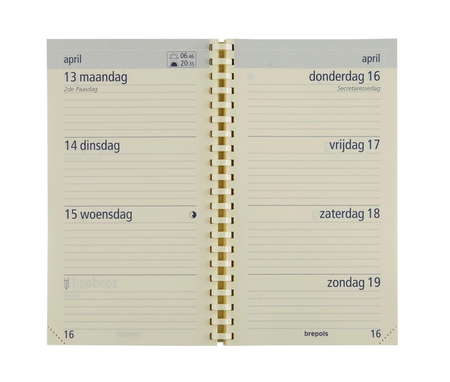 Een Agendavulling 2025 Brepols Optivision Pocket 7dagen/2pagina's koop je bij KantoorProfi België BV