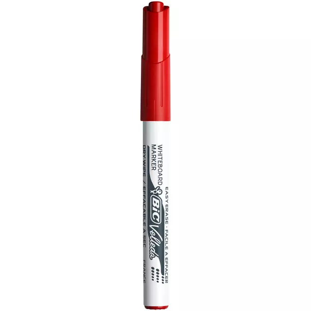 Een Viltstift Bic Velleda 1741 whiteboard rond medium rood koop je bij KantoorProfi België BV