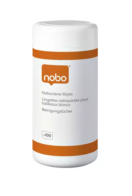 Een Whiteboardreiniger Nobo pot met 100 stuks koop je bij KantoorProfi België BV