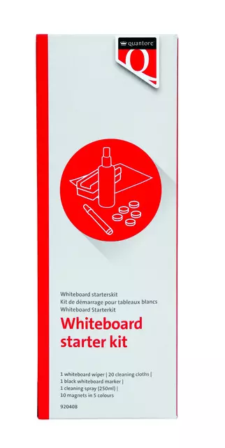 Een Whiteboard starterkit Quantore koop je bij Van Leeuwen Boeken- en kantoorartikelen
