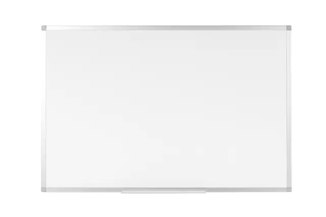 Een Whiteboard Quantore 90x120cm magnetisch gelakt staal koop je bij Kantoorvakhandel van der Heijde