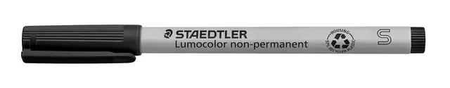 Een Viltstift Staedtler Lumocolor 311 non permanent S zwart koop je bij Van Hoye Kantoor BV