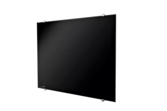 Glasbord Legamaster 90x120cm zwart