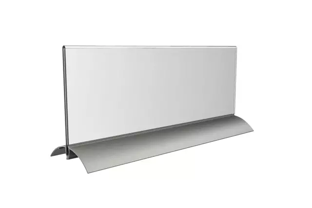 Een Tafelnaambord Europel 105x297mm acryl aluminium koop je bij EconOffice