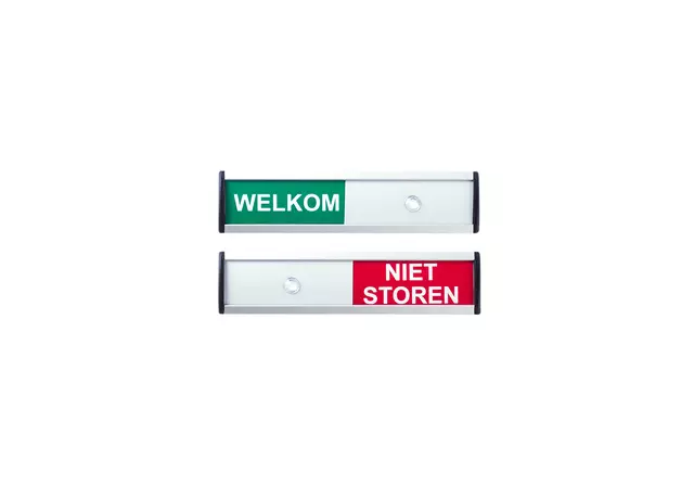 Een Infobord welkom/niet storen 125x30mm koop je bij Van Leeuwen Boeken- en kantoorartikelen