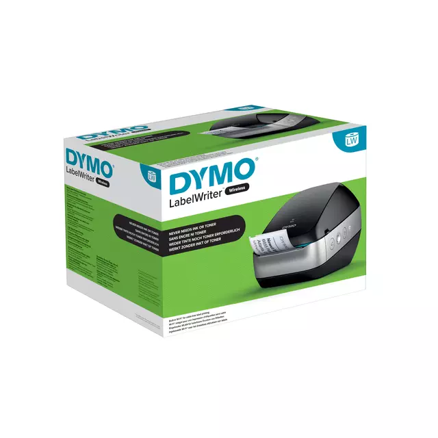 Een Labelprinter Dymo LabelWriter Wireless desktop zwart koop je bij KantoorProfi België BV