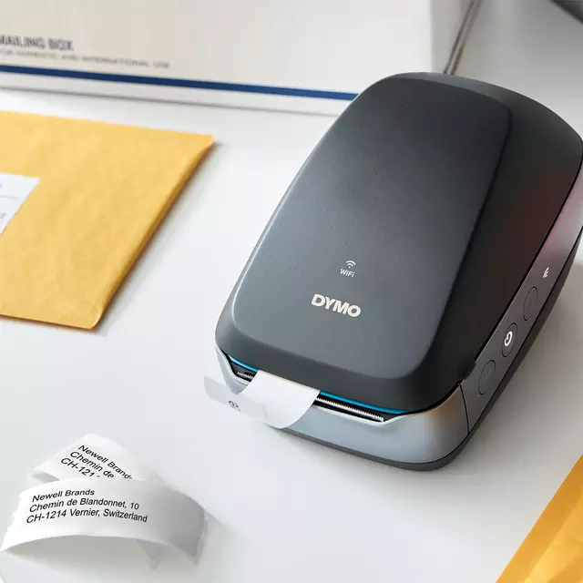 Een Labelprinter Dymo LabelWriter Wireless desktop zwart koop je bij EconOffice
