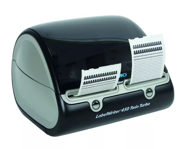 Een Labelprinter Dymo LabelWriter 450 Twin Turbo desktop zwart koop je bij MV Kantoortechniek B.V.