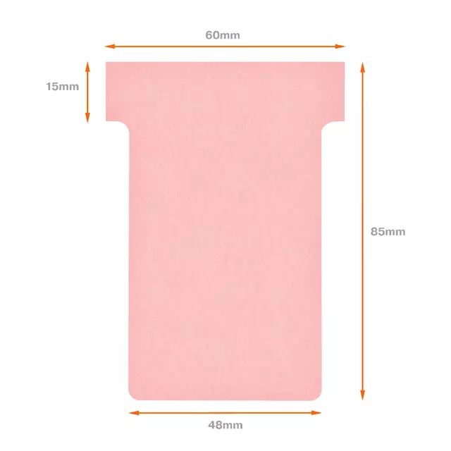 Een Planbord T-kaart Nobo nr 2 48mm roze koop je bij EconOffice