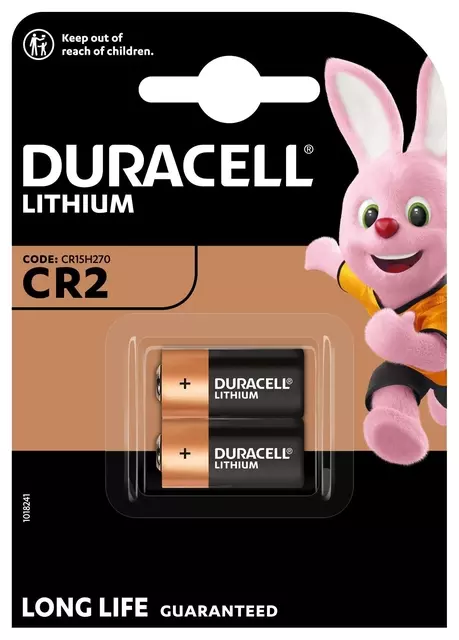 Een Batterij Duracell 2x CR2 Lithium zwart koop je bij EconOffice