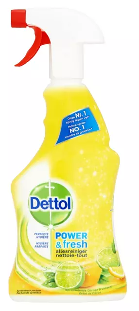 Een Allesreiniger Dettol Power & Fresh spray 500ml koop je bij Van Hoye Kantoor BV