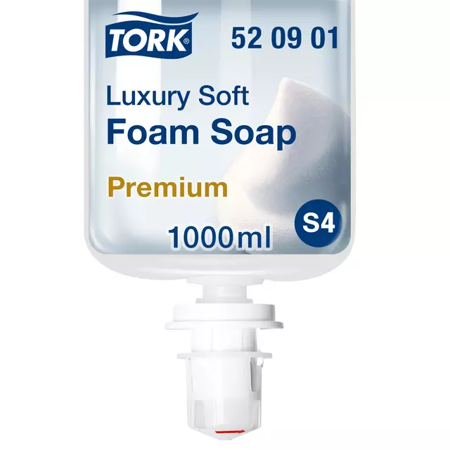 Een Handzeep Tork S4 foam luxe zacht geparfumeerd 1000ml 520901 koop je bij Van Hoye Kantoor BV