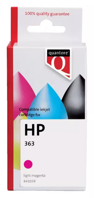 Een Cartouche d’encre Quantore alternative pour HP C8775EE 363 rouge clair koop je bij Van Hoye Kantoor BV