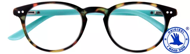 Een Lunettes de lecture I Need You +1.00 dpt Doctor New brun-turquoise koop je bij Van Hoye Kantoor BV