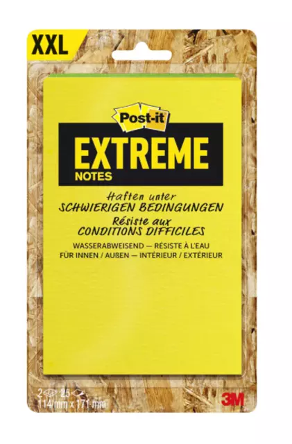 Een Memoblok Post-it Extreme 114x171mm groen geel koop je bij Van Hoye Kantoor BV