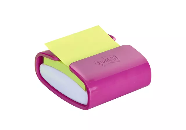 Een Memoblokdispenser 3M Pro tbv Post-it Z-Notes 76x76mm fuchsia koop je bij Van Hoye Kantoor BV