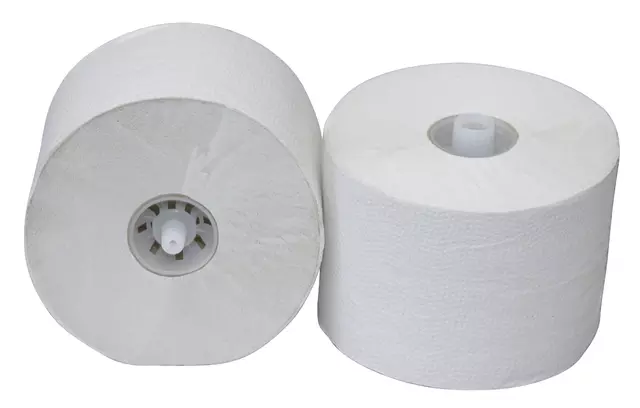 Een Toiletpapier doprol 1-laags recycled 150m naturel koop je bij Totaal Kantoor Goeree