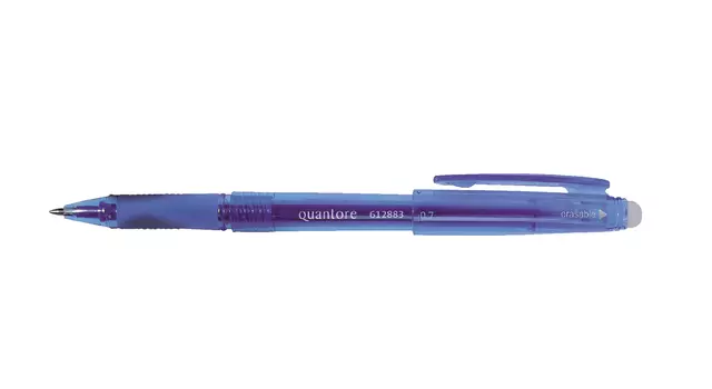Een Gelschrijver Quantore erasable 0.7mm blauw koop je bij Van Hoye Kantoor BV