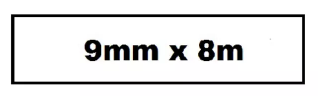 Een Labeltape Quantore TZE-221 9mm x 8m zwart op wit koop je bij KantoorProfi België BV