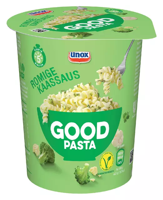 Een Good Pasta Unox kaassaus cup koop je bij Van Leeuwen Boeken- en kantoorartikelen