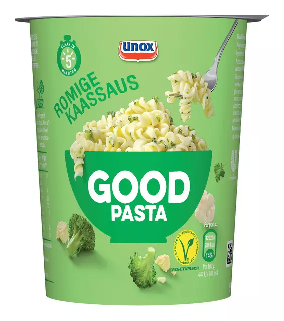 Een Good Pasta Unox kaassaus cup koop je bij Van Leeuwen Boeken- en kantoorartikelen