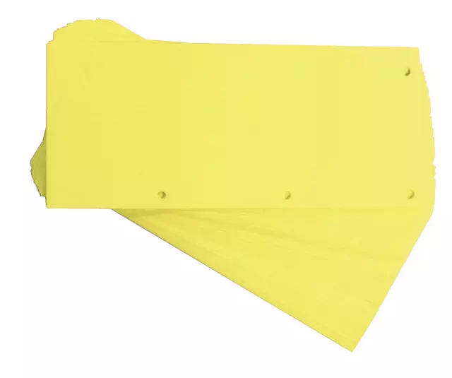 Een Scheidingsstrook Oxford Duo 240x105mm geel koop je bij Van Leeuwen Boeken- en kantoorartikelen