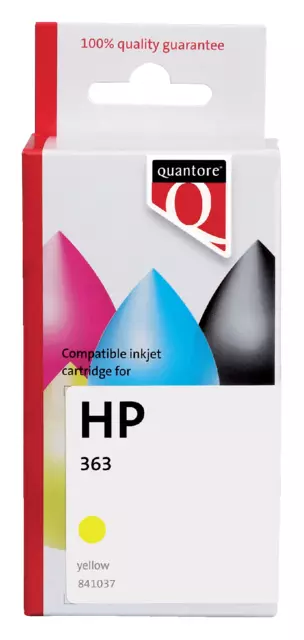 Een Inktcartridge Quantore alternatief tbv HP C8773EE 363 geel koop je bij KantoorProfi België BV