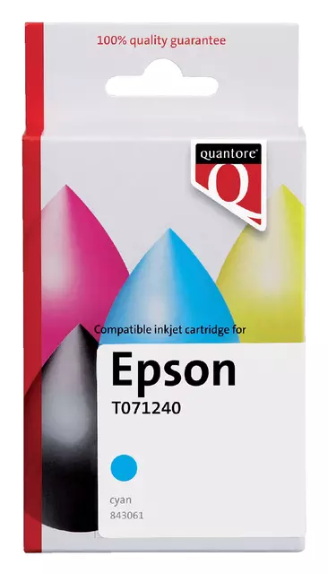 Een Inktcartridge Quantore alternatief tbv Epson T071240 blauw koop je bij Klik Office BV