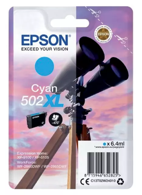 Buy your Inktcartridge Epson 502XL T02W2 blauw at QuickOffice BV