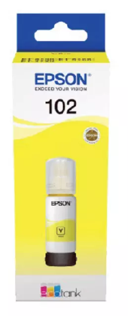 Een Navulinkt Epson 102 T03R4 geel koop je bij KantoorProfi België BV
