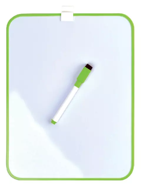 Een Whiteboard Desq 21.5x28cm + marker groen profiel koop je bij L&N Partners voor Partners B.V.