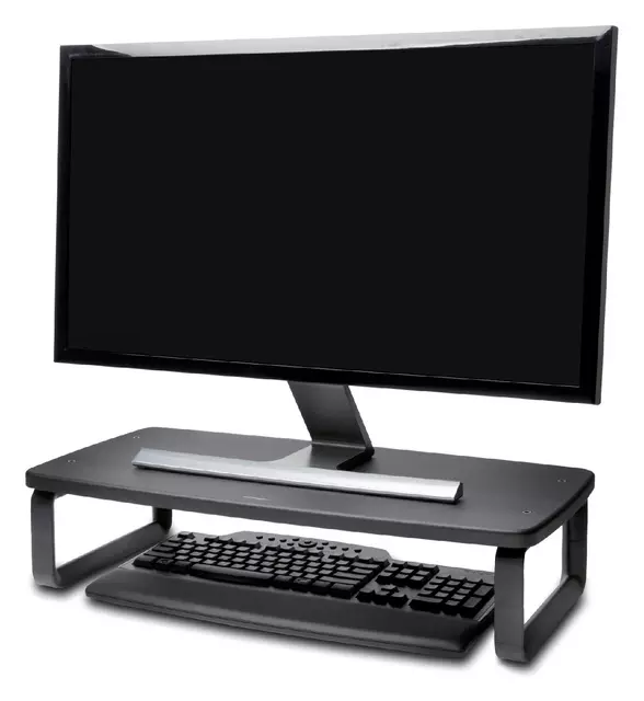 Een Monitorstandaard Kensington SmartFit extra wide zwart koop je bij Van Leeuwen Boeken- en kantoorartikelen