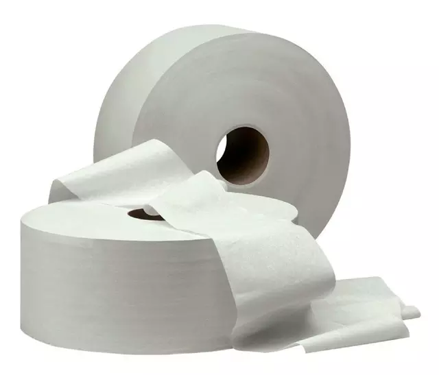 Een Toiletpapier Cleaninq Maxi Jumbo 2laags 380m 6rollen koop je bij Van Leeuwen Boeken- en kantoorartikelen